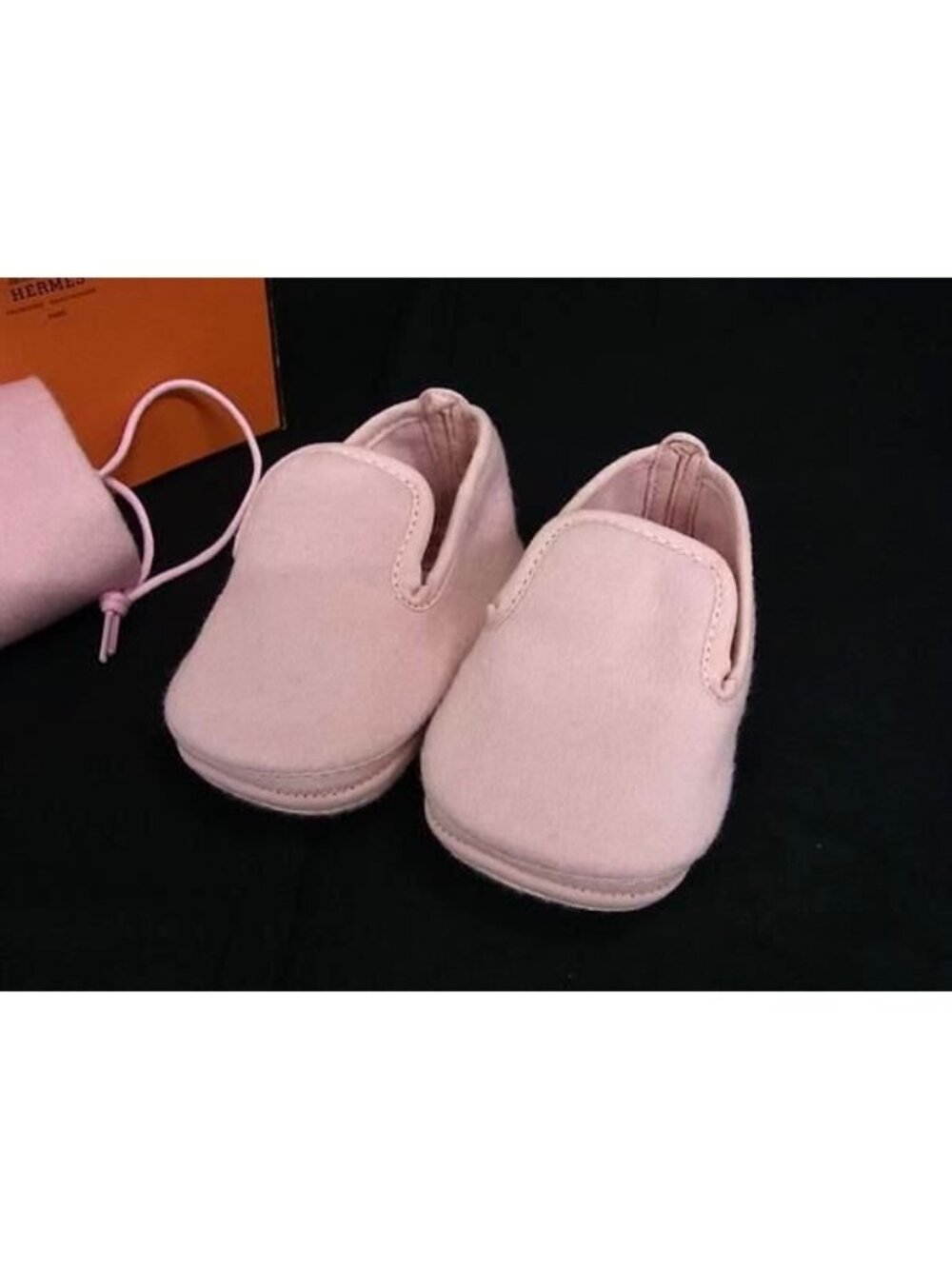 Hermes x First Shoes Baby Pink